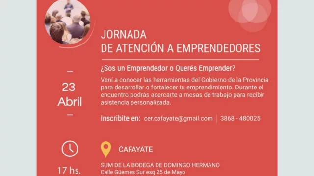 ¡Atención Cafayate!: se viene la Jornada de Atención a Pymes