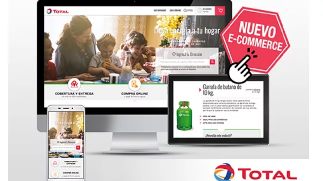 La petrolera Total tiene un nuevo canal “e-commerce” para la venta de garrafas