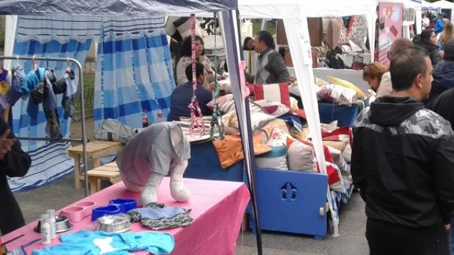 Espectacular convocatoria para la fiesta de las pymes en plaza 9 de Julio