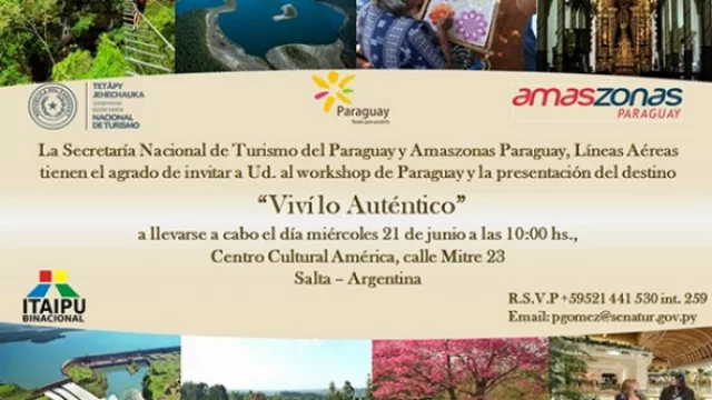 Paraguay promocionará hoy en Salta sus atractivos turísticos