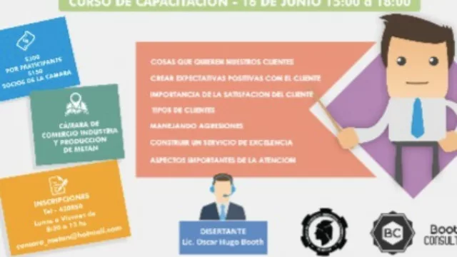 El curso de capacitación “Qué quieren nuestro clientes” llega a Metán
