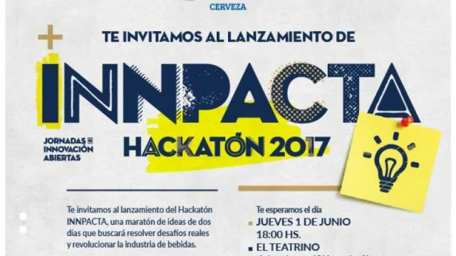 Cerveza Salta lanza mañana el INNPACTA Hackatón 2017, un desafío para la innovación y la creatividad