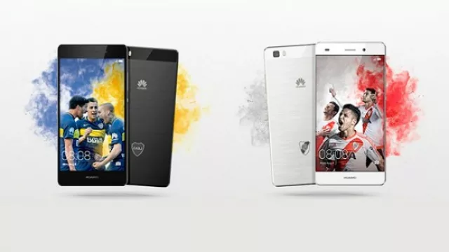 Huawei presenta el smartphone P8lite de River y Boca