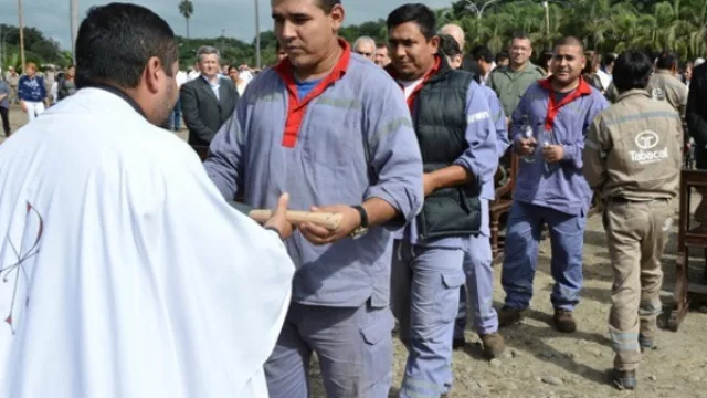 Con la tradicional misa, el ingenio Tabacal puso en marcha una nueva zafra azucarera