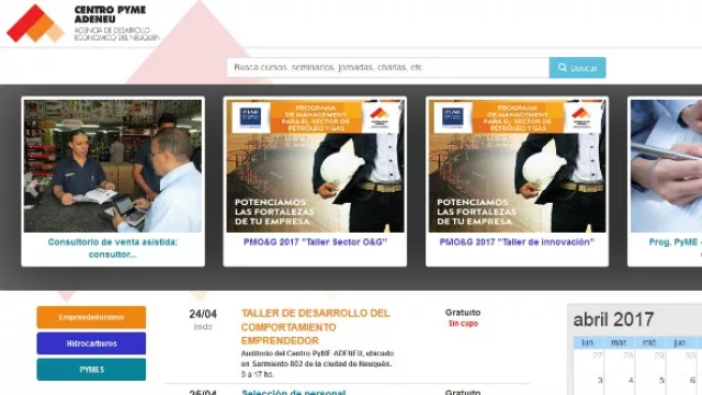 Hay un sitio web oficial que te informa la agenda PyME en Neuquén