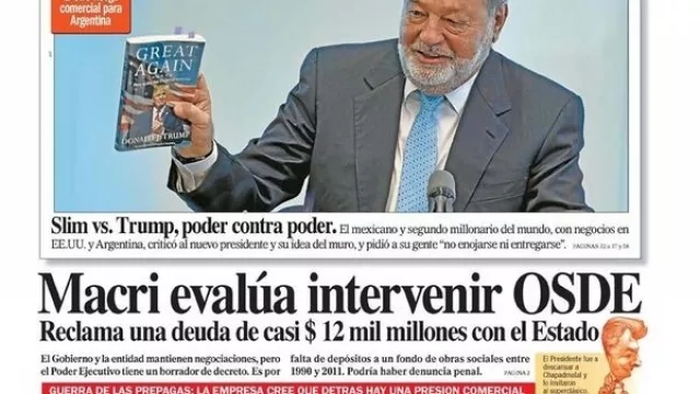 El gobierno podría intervenir Osde por la deuda de $ 12.000.000.000 (Swiss Medical movió el avispero)