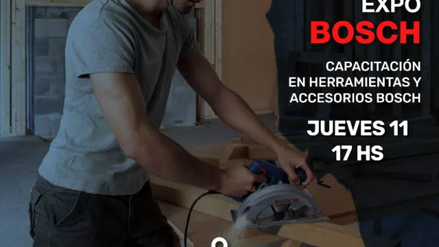 Capacitación para aprender a usar herramientas y maquinarias (llega la Expo Bosch)