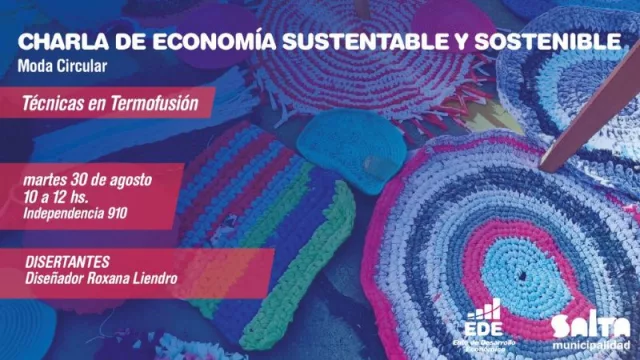 Charla sobre moda circular y técnicas de termofusión (hoy, para emprendedores)