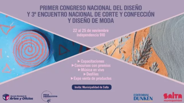 Salta, capital del diseño y la moda: el primer congreso nacional se hará en la provincia (actividades de capacitación)