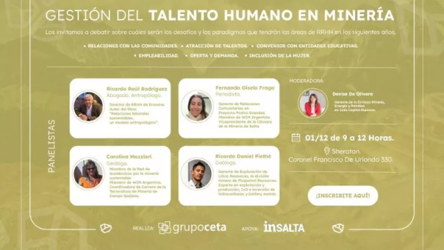 Debate sobre la gestión del talento humano en minería (tema central de un seminario)