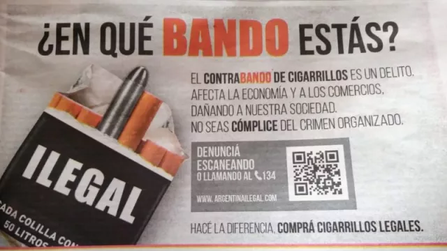 "¿En qué bando estás?": campaña contra el contrabando de cigarrillos (participan los productores salteños)