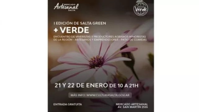 Salta Green + Verde en el Mercado Artesanal (incentivan el cuidado del medio ambiente)