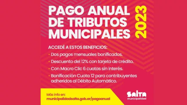 ¿Querés pagar por adelantado y beneficiarte? Está en vigencia el pago anual de tributos municipales (el trámite se puede hacer online)