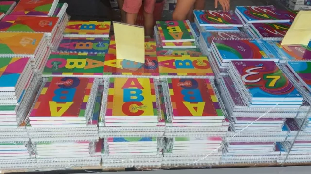 Los precios de los útiles escolares van al ritmo de la inflación (se lanzó una promo, se trabaja en una canasta)