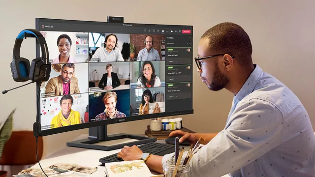 Con este monitor te juro que me pongo a trabajar (44 pulgadas, webcam de 5 MP y cancelación de ruido)