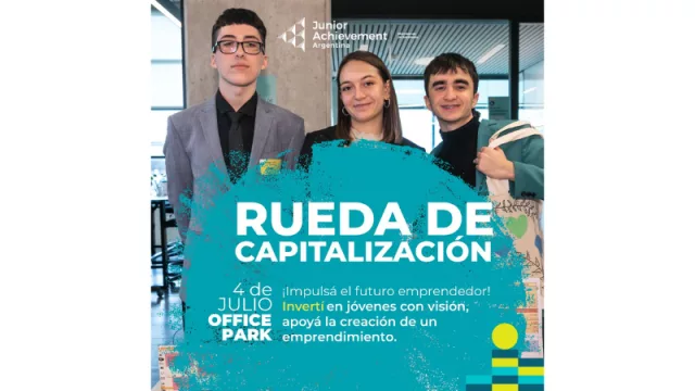 Estudiantes secundarios buscan capital para sus proyectos (rueda con empresarios)