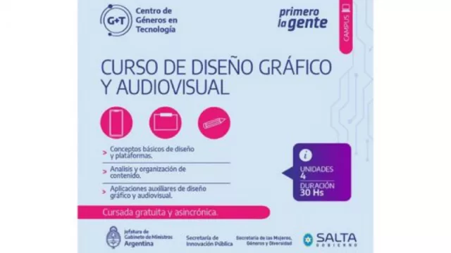 Inscribite (hasta hoy) en el curso de diseño gráfico y audiovisual para celulares