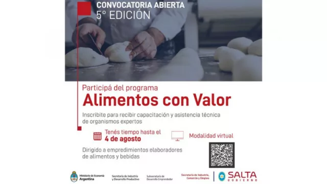 ¿Producís alimentos o bebidas? Esta capacitación te va a ayudar a potenciar tu emprendimiento