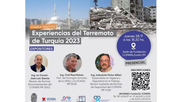 Experiencias del terremoto de Turquía 2023 resumidas en una charla (gratuita para profesionales)Experiencias del terremoto de Turquía 2023 resumidas en una charla (gratuita para profesionales)