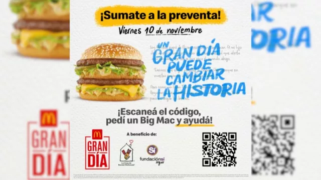 Jornada solidaria de McDonald’s para ayudar a quienes más lo necesitan (es hoy)