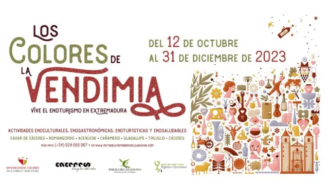 Los Colores de la Vendimia: una propuesta diferente para disfrutar de vino y tortas del casar en Trujillo (una de las ciudades monumentales de Extremadura y tierra de Pizarro)