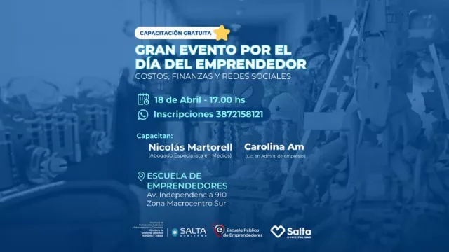 Se viene el Día del Emprendedor, y en Salta se celebrará con herramientas para potenciar los negocios locales (en el Centro Cultural “Dino” Saluzzi)