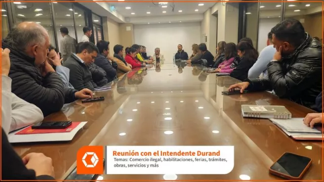 Directivos de la Cámara PyME pidieron al intendente Durand agilizar habilitaciones y controlar el comercio ilegal