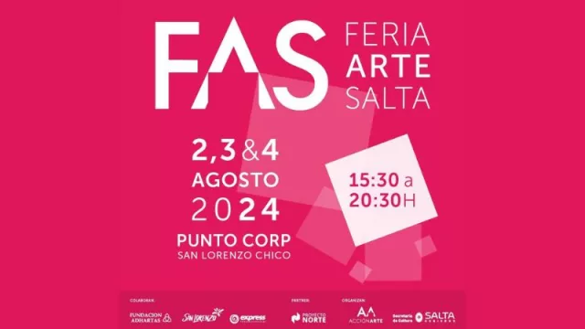 Mañana arranca la Feria de Arte Salta 2024 con más de 250 obras en Punto Corp (la podés encontrar en lo más nuevo de San Lorenzo Chico)