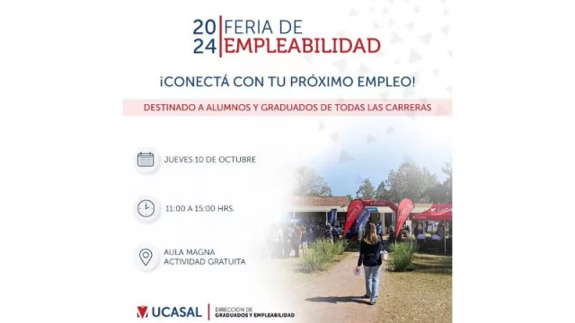 ¡Una buena oportunidad para encontrar trabajo! Se viene la Feria de Empleabilidad en la Ucasal