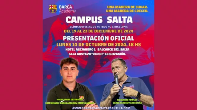 ¿Un campamento del club Barcelona en Salta? ¡Sí! llega a la provincia el Barça Academy Campus