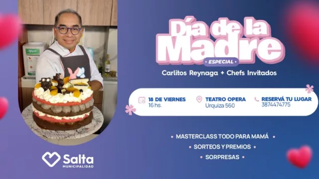 Por el Día de la Madre,: este viernes habrá una masterclass de repostería en el Cine Opera