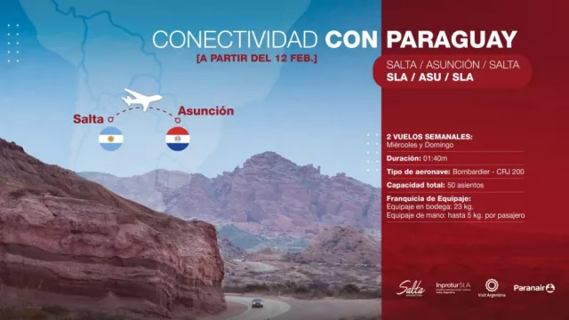 Ante la inminencia del vuelo a Asunción, Salta define una estrategia de promoción en Paraguay
