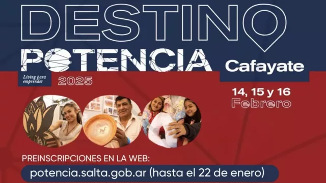 Ya está la lista de emprendedores seleccionado para participar de Destino Potencia Cafayate