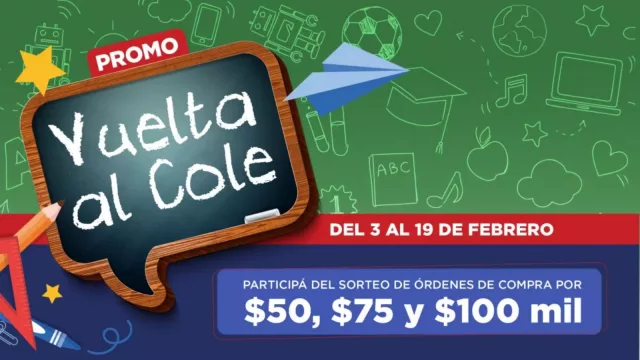 ¿Ya compraste los útiles de los chicos? Porque hoy es el primer sorteo de la promo “Vuelta al Cole”