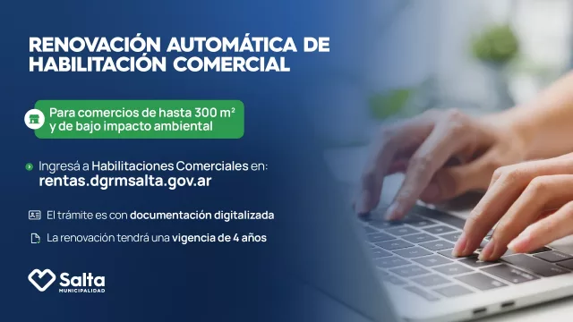 ¡Atención comerciantes! Ahora la renovación de la habilitación comercial es automática