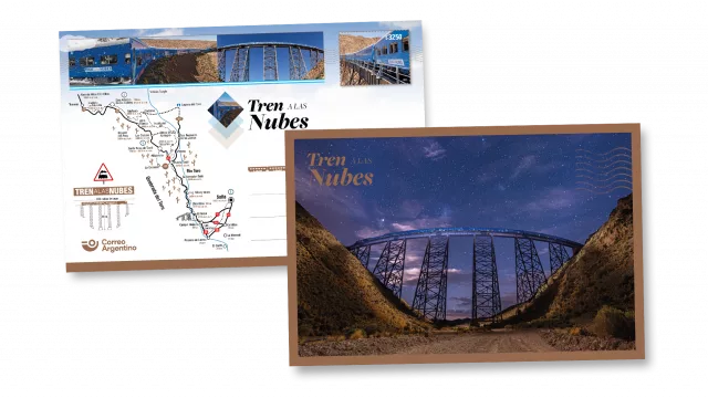 Correo Argentino lanzó un entero postal en homenaje al Tren a las Nubes, emblema turístico de Salta