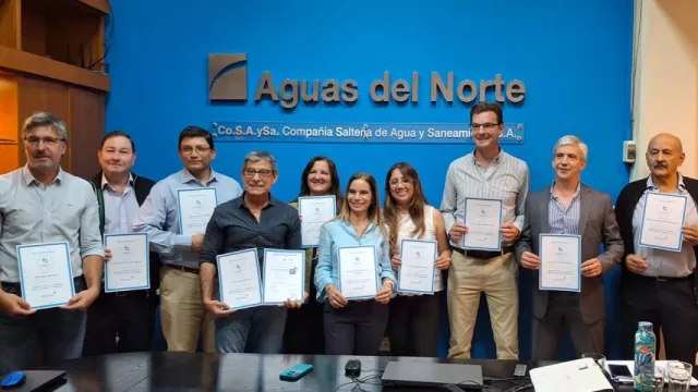 Aguas del Norte recibió un reconocimiento internacional del BID por sus estándares de calidad