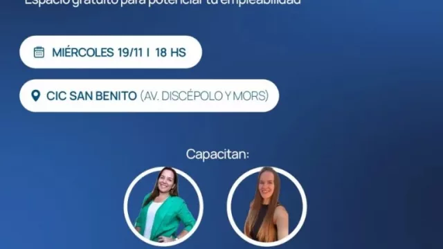 ¿Tenés más de 40 y no tenés trabajo? Tenés que participar de este programa en el CIC de San Benito